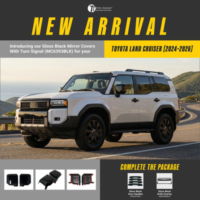 Trim Illusion MC6393BLK gloss black mirror covers for 2024-2026 Lexus GX550 and Toyota Land Cruiser - image 13