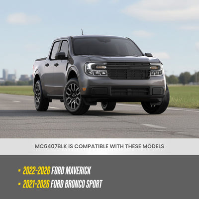 Trim Illusion MC6407BLK gloss black mirror covers for 2021-2026 Ford Bronco Sport and Maverick - image 6