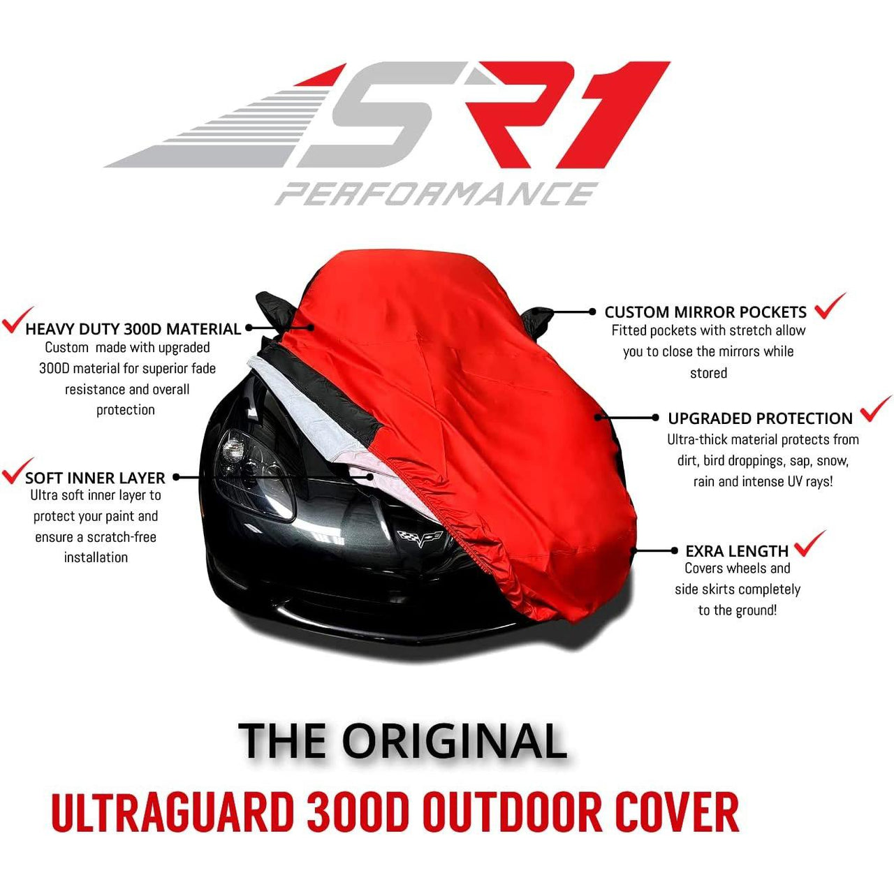 1999-2025 Chevy Silverado / GMC Sierra 1500 Ultraguard Plus Full Size 1/2 Ton Truck Cover - 300D Indoor/Outdoor Protection-SR1 Performance