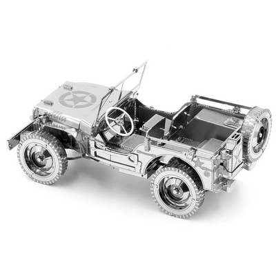 Model Kit Willys Overland Jeep (Challenging Difficulty) Steel Model