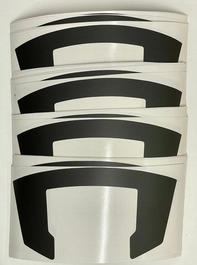 Premium Cast Black Vinyl  Decal Overlays for 2022-2023 Frontier 17" Pro4X Wheels