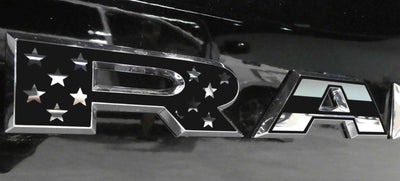 Premium Cast Matte Black Die-Cut Vinyl Flag Decals for 2019-2025 RAM Doors
