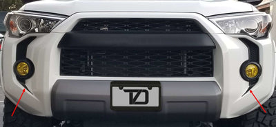 Premium Cast Matte Black Vinyl Fang Decals for 2015-2024 4Runner