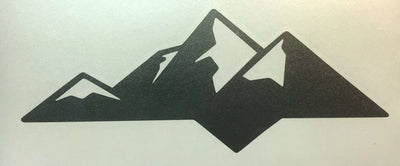 Premium Cast Matte Black Vinyl Decal Mountain for 2014-2025 Tundra Tailgate