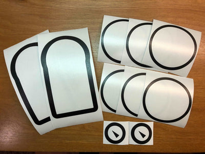 Premium Cast Vinyl Dashboard Blackout Decals for 2016-2023 Tacoma