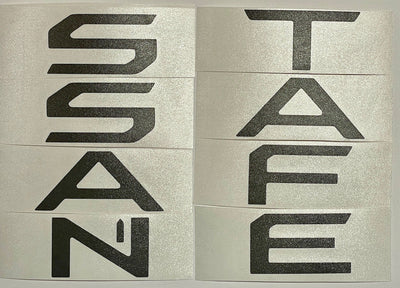 Premium Cast Vinyl Decal Letter Inlays for 2024-2025 Santa Fe Liftgate