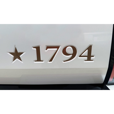 Premium Cast Vinyl Decal Letter Inserts for 2025 Tundra 1794 Tailgate