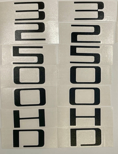 Premium Cast Vinyl Decals for 2020-2025 2500/3500HD Door Emblems