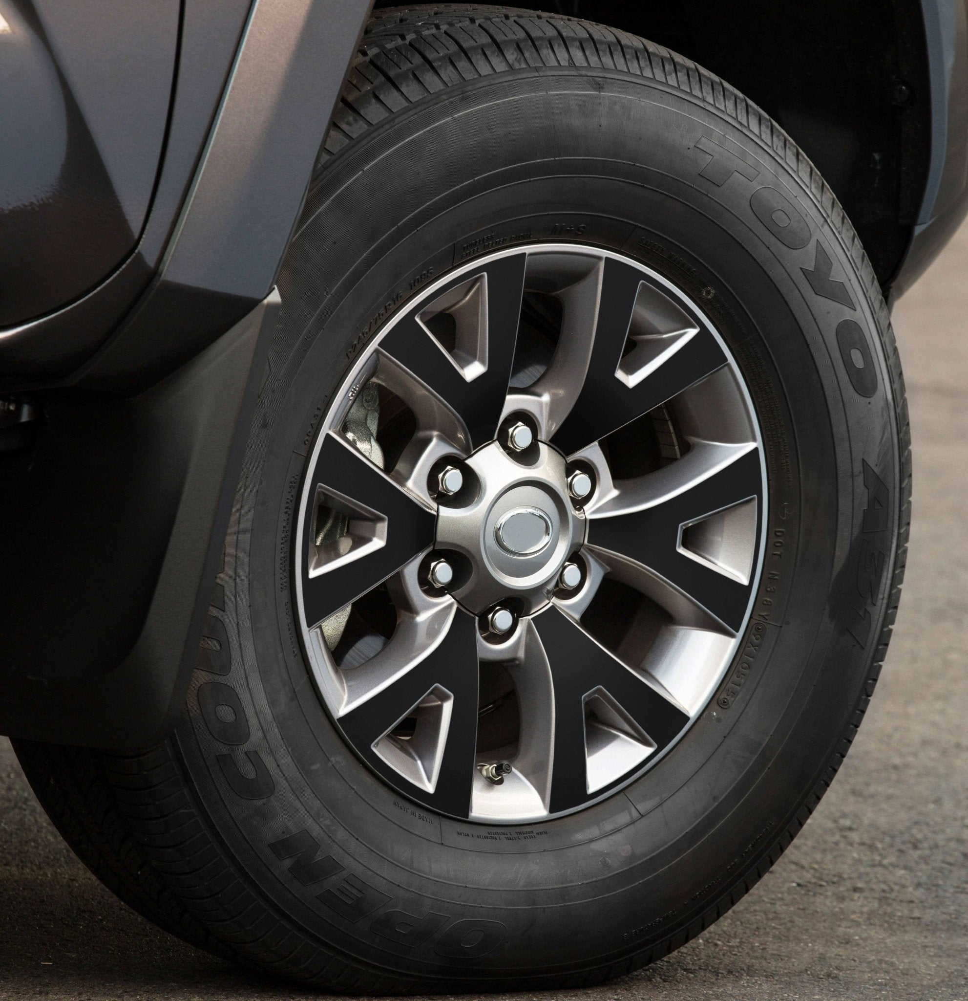 Premium Cast Vinyl Decal Inlays for 2016-2023 Tacoma SR5 Alloy Wheels x4