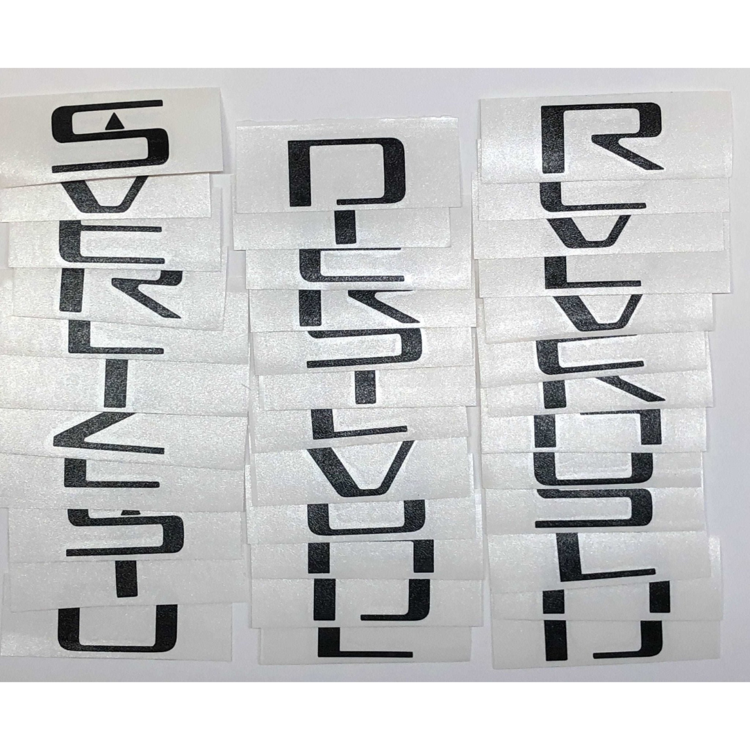 Premium Cast Vinyl Decal Letters for 2019-2025 Silverado Fender and Tailgate Emblems