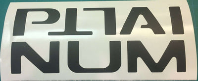 Premium Cast Vinyl Decal Letter Inserts for 2015-2020 F-150 PLATINUM Tailgate