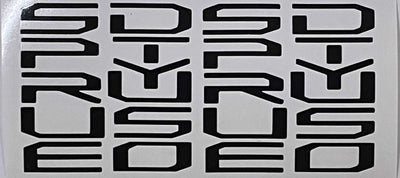 Premium Cast Vinyl Decal Letter Inserts for 2017-2025 F-250/350 SUPER DUTY Dashboard