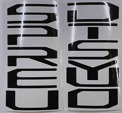 Premium Cast Vinyl Decal Letter Inserts for 2017-2025 SUPER DUTY Hood