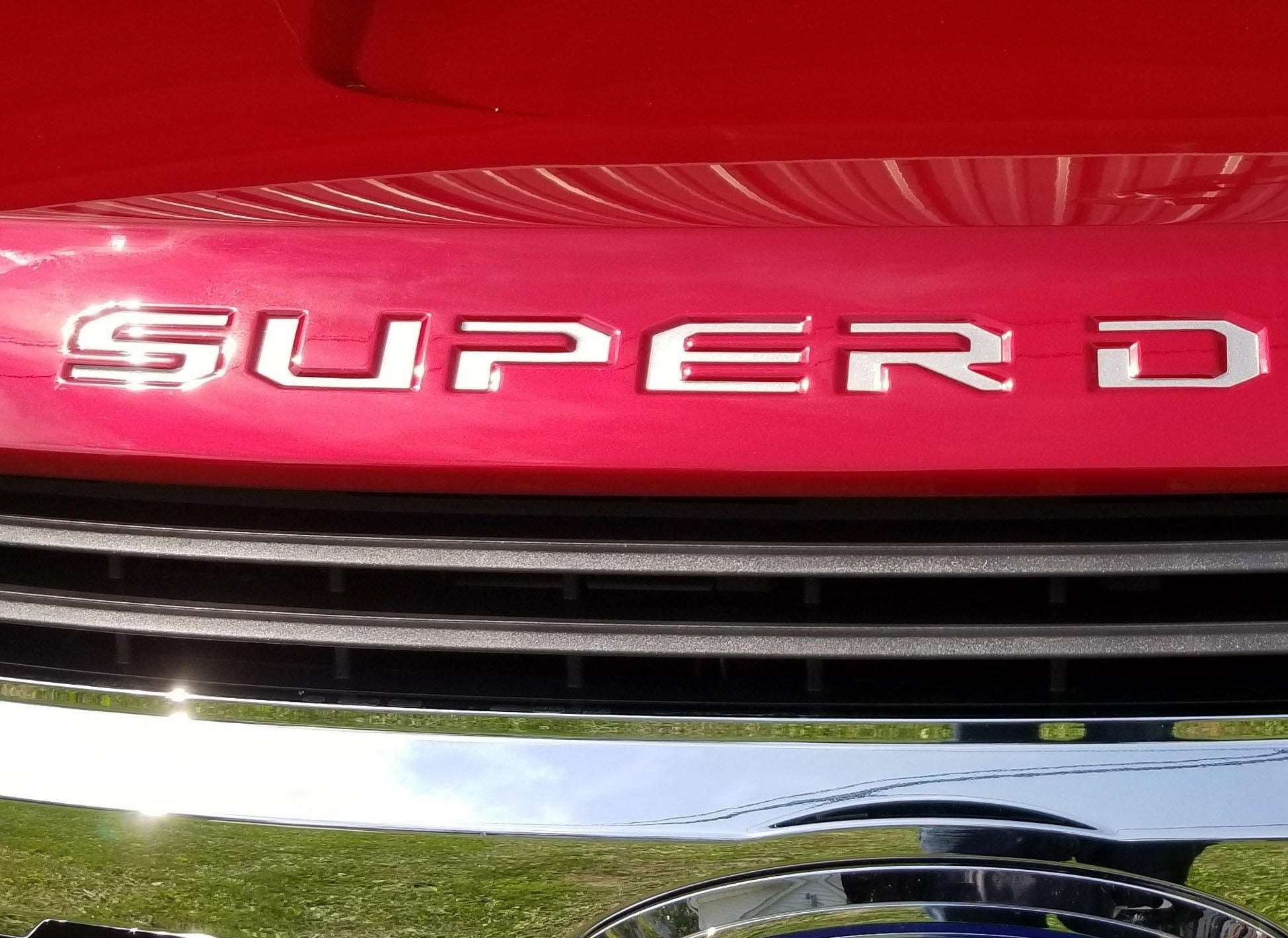 Premium Cast Vinyl Decal Letter Inserts for 2017-2025 SUPER DUTY Hood