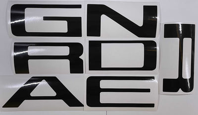 Premium Cast Vinyl Decal Letter Inserts for 2019-2025 Ranger Tailgate