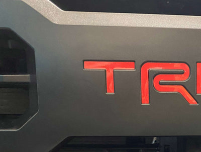 Premium Cast Vinyl Decal Letter Inserts for 2022-2025 Tundra TRD Grille