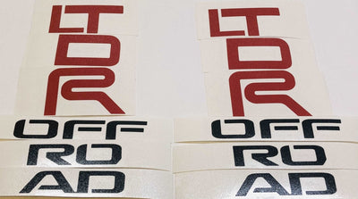 Premium Cast Vinyl Decal Letter Inlays for 2017-2024 4Runner TRD OFF ROAD C-Pillars