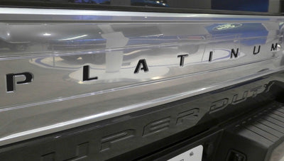 Premium Cast Vinyl Decal Letter Inserts for 2017-2025 F-250/F-350 PLATINUM Tailgate