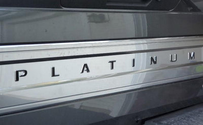 Premium Cast Vinyl Decal Letter Inserts for 2017-2025 F-250/F-350 PLATINUM Tailgate