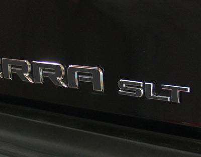 Premium Cast Vinyl Decal Letter Inlays for 2019-2024 SIERRA Doors and Tailgate
