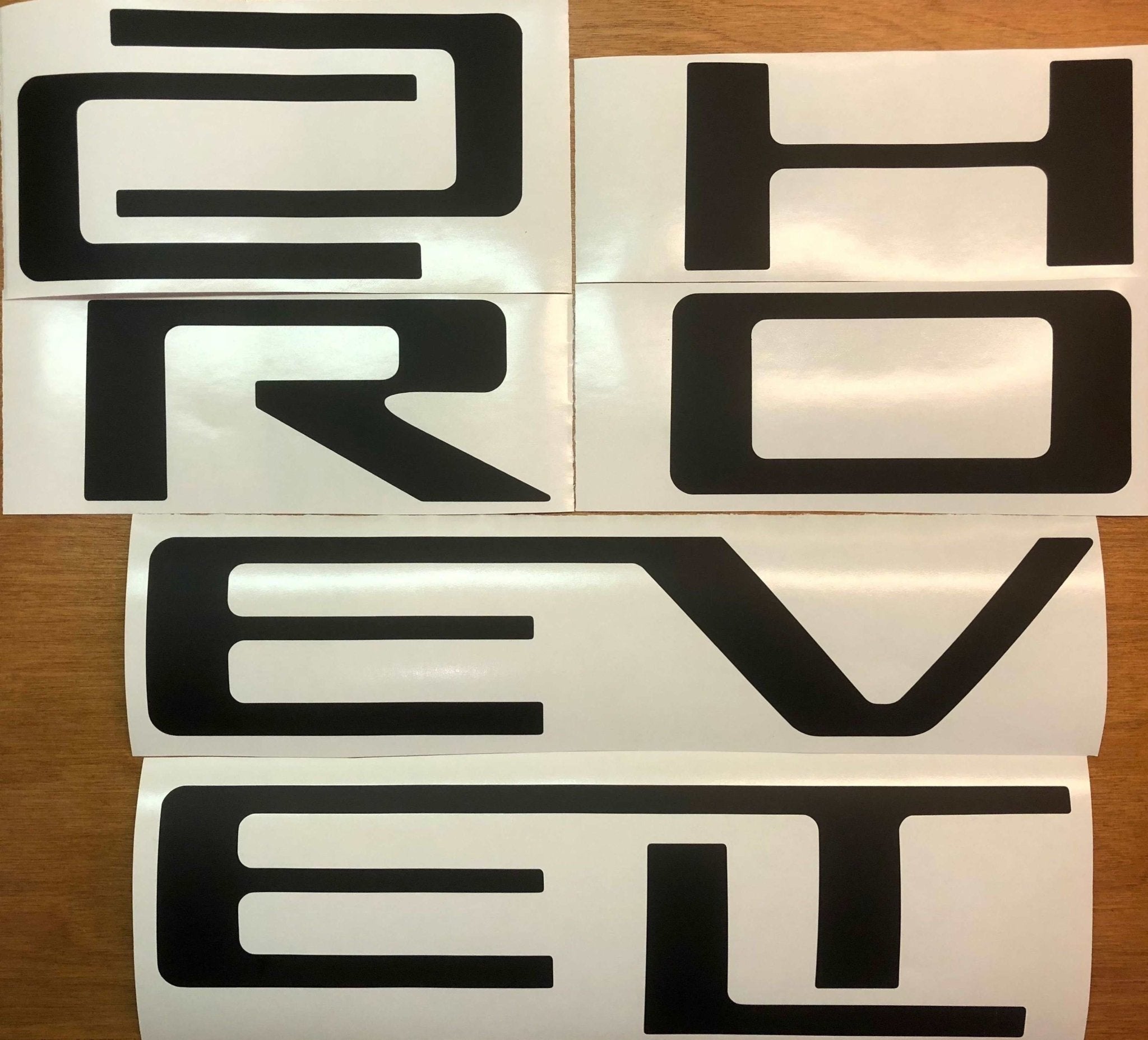 Premium Cast Vinyl Decal Letter Inserts for 2021-2025 Colorado Tailgate