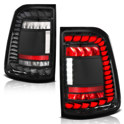 Ram 1500 19-24 Full LED Black Tail Lights w/ Sequential Signal (FOR FACTORY LED MODELS ONLY)