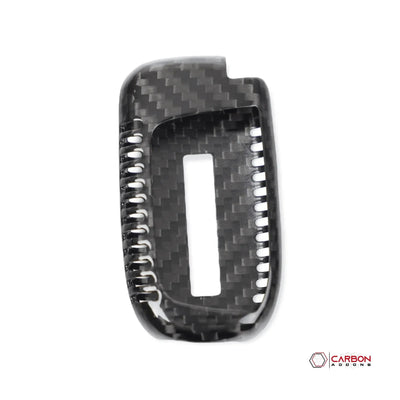 Real Carbon Fiber Key fob Cover for 2011-2023 Dodge Charger Challenger Durango Jeep Chrysler