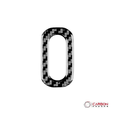 Real Carbon Fiber Memory Seat Trim Overlay for 2011-2020 Dodge Durango