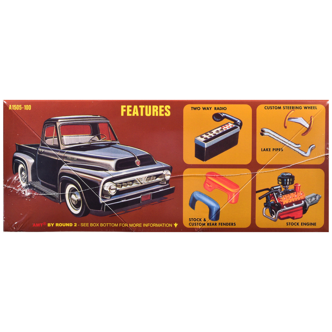 Skill 2 Model Kit 1953 Ford Pickup Truck "Baja Patrol" 1/25 Scale Model