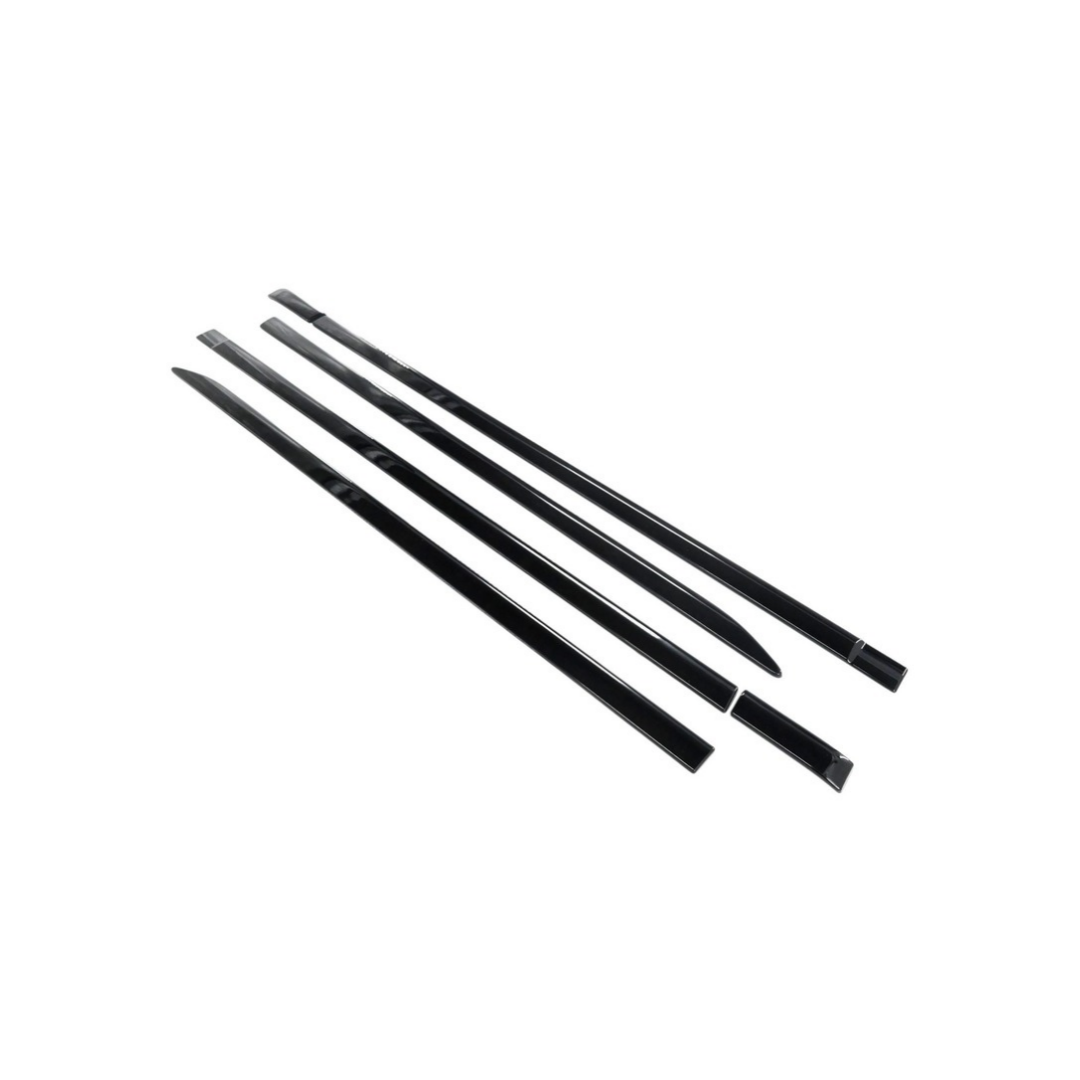 2019-26 Ram 1500 Crew Cab 6 PCS Gloss Black Tape-on Door Molding Set