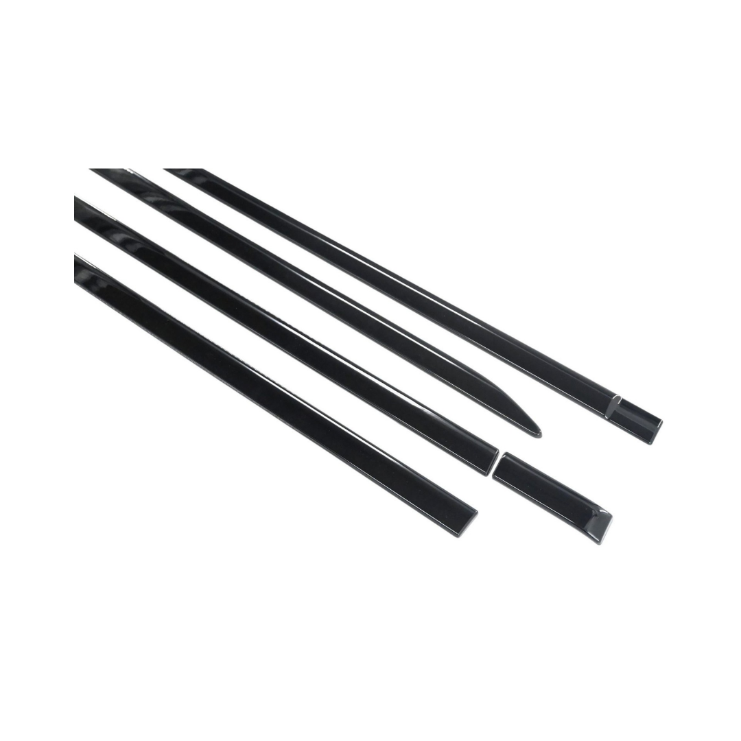 2019-26 Ram 1500 Crew Cab 6 PCS Gloss Black Tape-on Door Molding Set