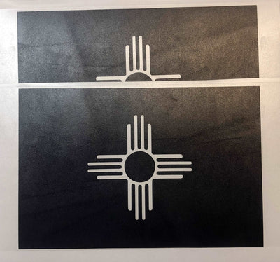 State Flag Decals - Premium Cast Matte Black Vinyl x2