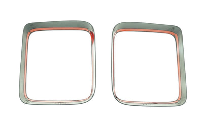 Trim Illusion TL6180BLK gloss black tail light bezel set for 2018-2023 Jeep Wrangler - image 3