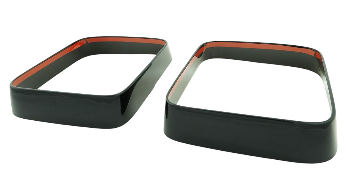 Trim Illusion TL6180BLK gloss black tail light bezel set for 2018-2023 Jeep Wrangler - image 2