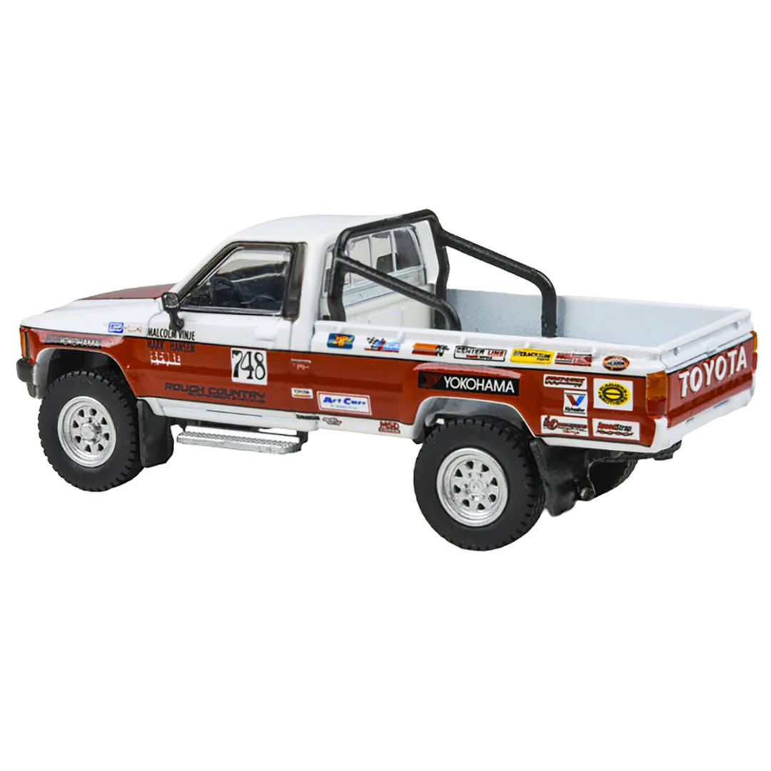 Toyota Hilux Pickup Truck #748 Malcolm Vinje - Mark Hansen "Mojave 250" (1987) 1/64 Diecast Model Car