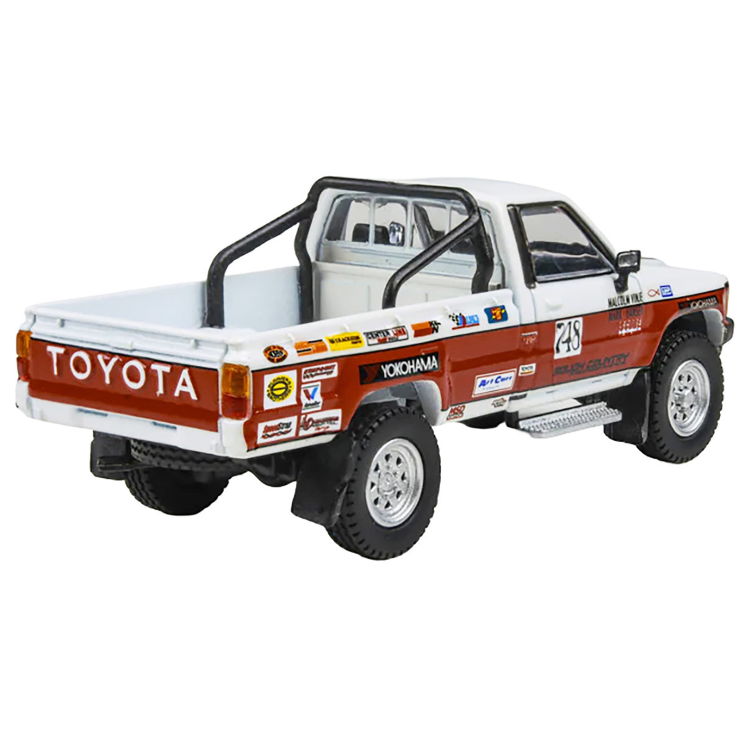 Toyota Hilux Pickup Truck #748 Malcolm Vinje - Mark Hansen "Mojave 250" (1987) 1/64 Diecast Model Car