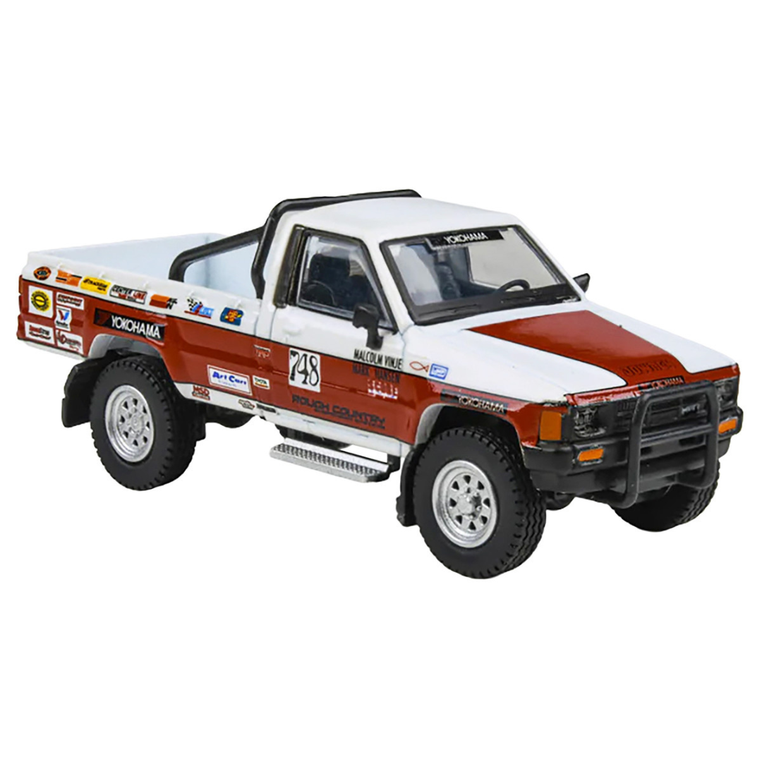Toyota Hilux Pickup Truck #748 Malcolm Vinje - Mark Hansen "Mojave 250" (1987) 1/64 Diecast Model Car