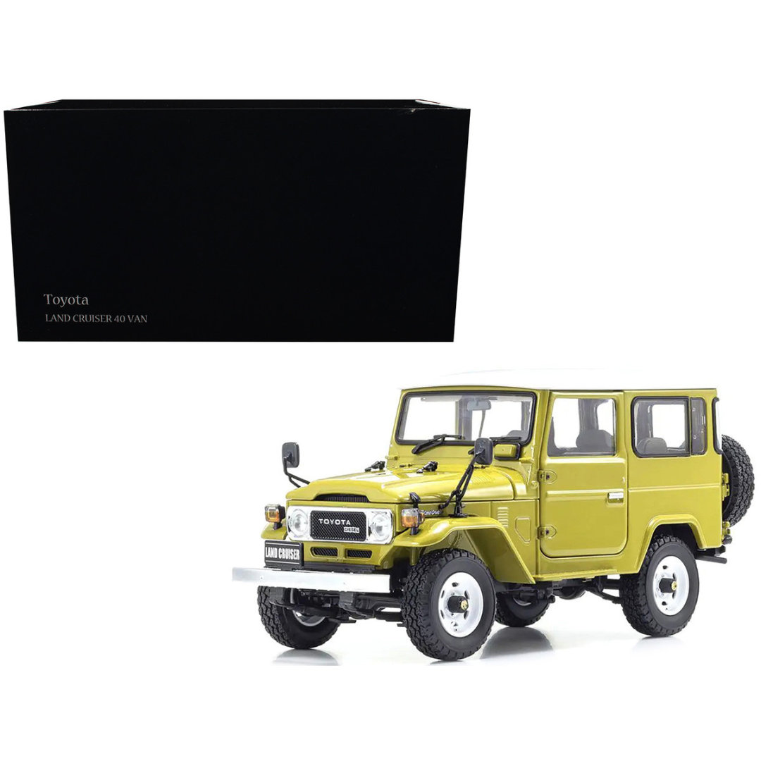 Toyota Land Cruiser 40 Van RHD (Right Hand Drive) Yellow 1/18 Diecast Model Car