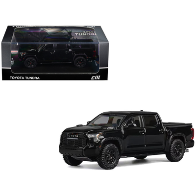 Toyota Tundra Pickup Truck Black 1/64 Diecast Model Car