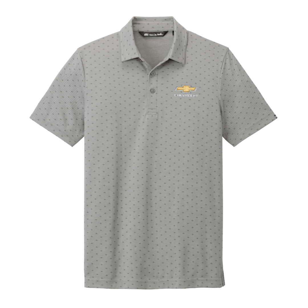 TravisMathew Oceanside Geo Polo - Gold Bowtie