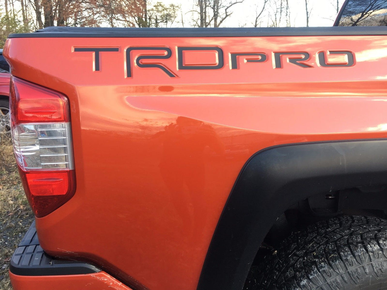 Bed Insert "TRD Pro" Decals for 2014-2021 Toyota Tundra (x2)