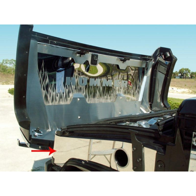 2003-2007 Hummer H2 - Inner Fender Covers 2Pc | Polished Stainless Steel