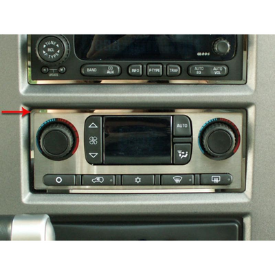 2003-2007 Hummer H2 - A/C Surround Bezel | Polished Stainless Steel