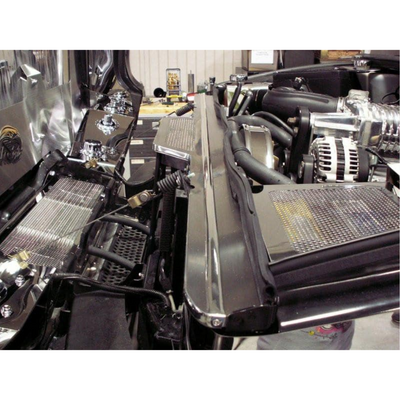 2003-2007 Hummer H2 - Perforated Header Plate  | Polished Stainless Steel