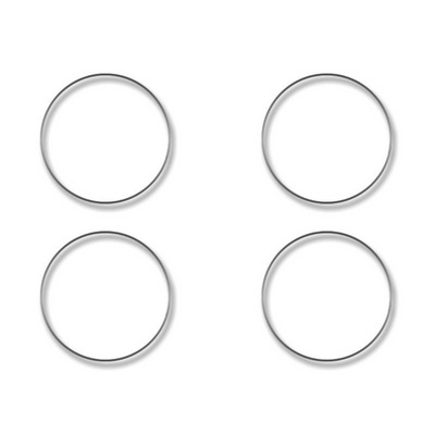 2003-2007 Hummer H2 - Speaker Rings Outer Door 4Pc | Polished Stainless Steel