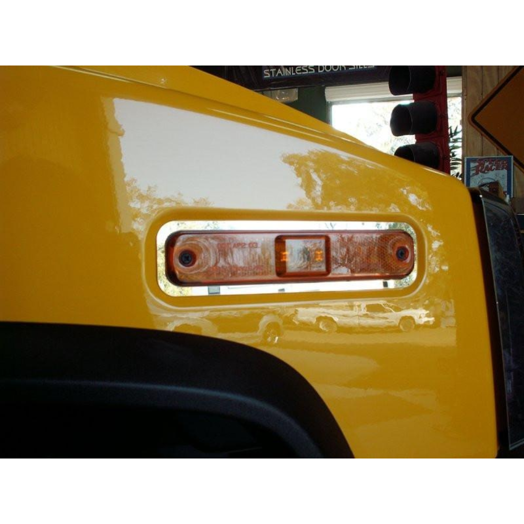 2003-2013 Hummer H2 - Marker Light Trim 4Pc | Polished Stainless Steel