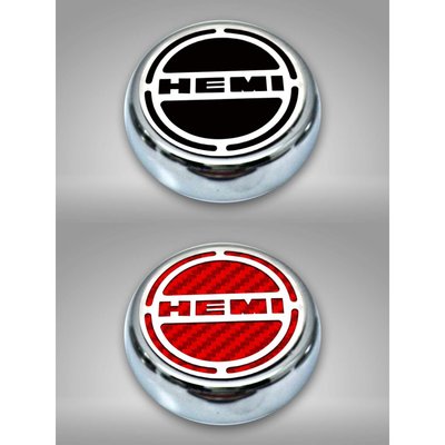 2008-2018 5.7 Hemi V8 Engine - "HEMI" Fluid & Shock Tower Cap Covers 11Pc - 5.7L