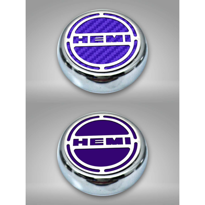 2008-2018 5.7 Hemi V8 Engine - "HEMI" Fluid & Shock Tower Cap Covers 11Pc - 5.7L