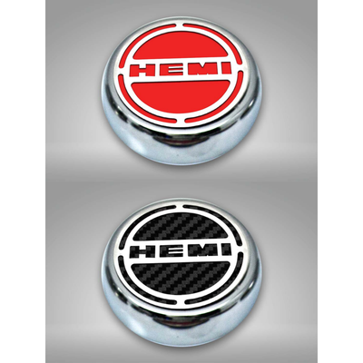 2008-2018 5.7 Hemi V8 Engine - "HEMI" Fluid & Shock Tower Cap Covers 11Pc - 5.7L