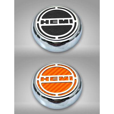 2008-2018 5.7 Hemi V8 Engine - "HEMI" Fluid & Shock Tower Cap Covers 11Pc - 6.2L